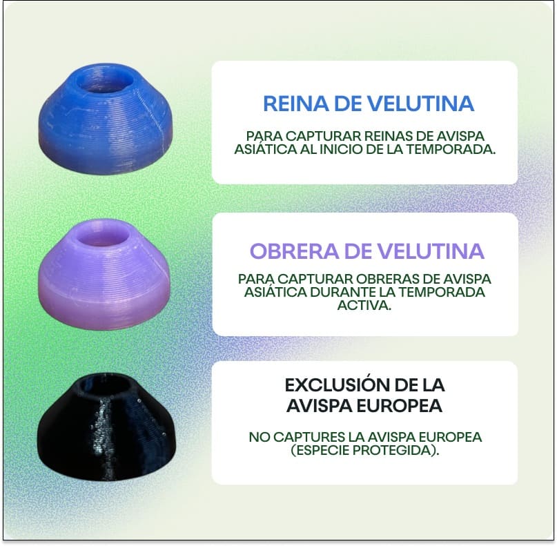 Boquillas UV Ornetin para la exclusión de reinas, obreras y avispas europeas.